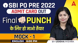SBI PO 2022 | SBI PO English Mock #1 by Udisha Mishra