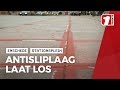 Antisliplaag op Stationsplein in Enschede laat alweer los