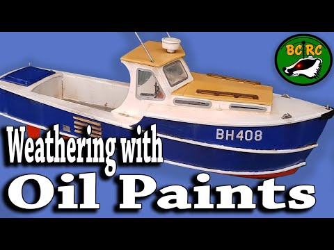 Weathering an RC boat with Oil Paints