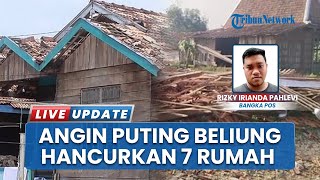 Tujuh Rumah Rusak akibat Puting Beliung, Angin Porak-porandakan Desa Rukam Kabupaten Bangka