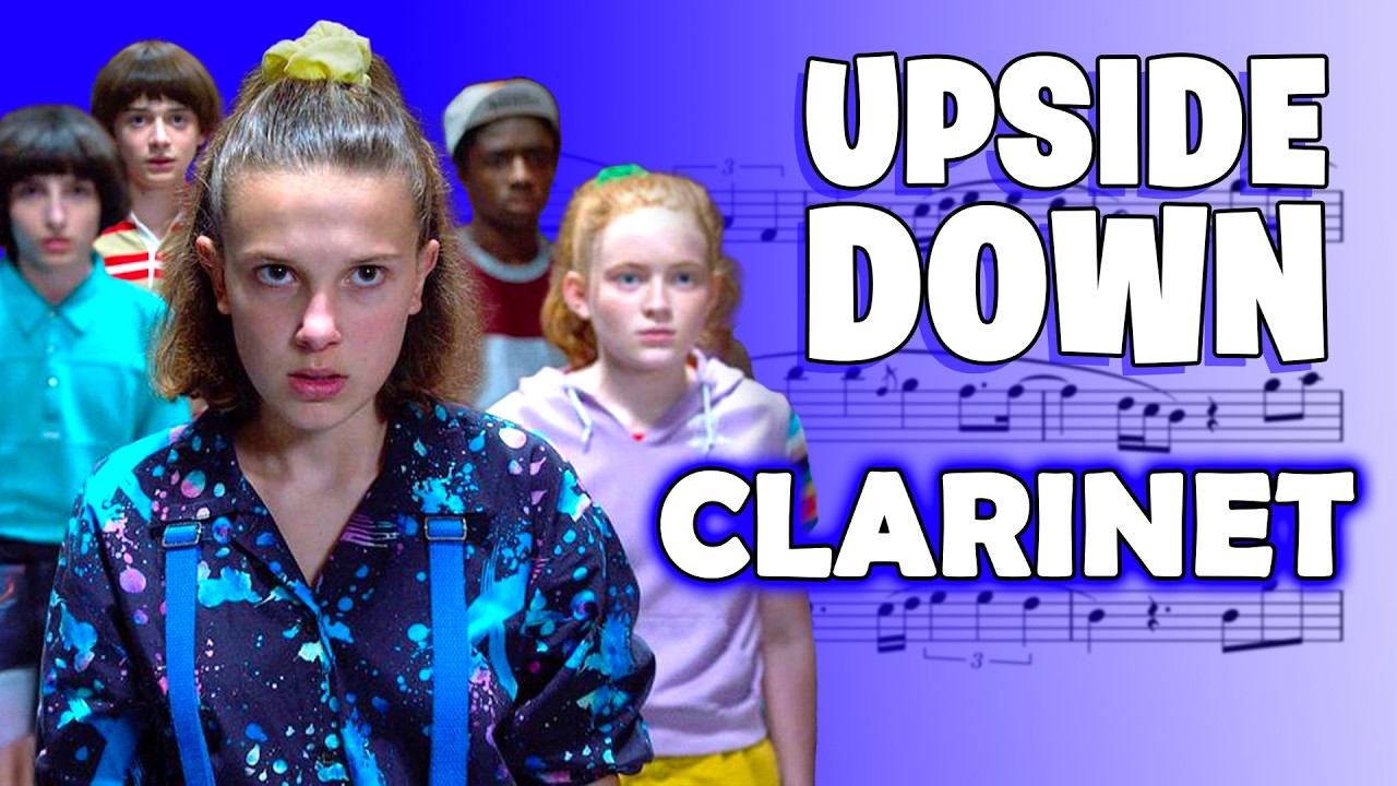 UPSIDE DOWN - CLARINET SHEET MUSIC (from STRANGER THINGS) | ASM