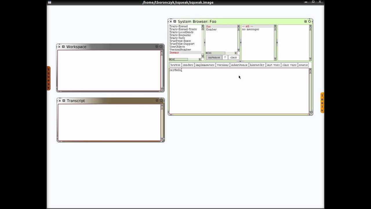 Smalltalk (Squeak example 2)