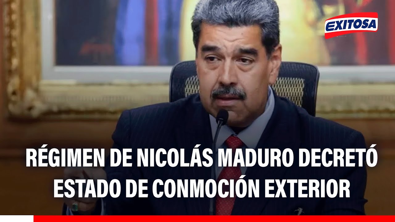 🔴🔵 Régimen de Nicolás Maduro decretó estado de conmoción exterior en Venezuela tras ataque de EE.UU.
