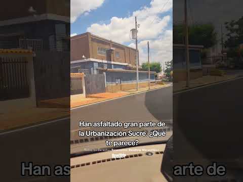 Han asfaltado gran parte de la Urbanización Sucre. ¿Qué te parece?.#maracaibo #venezuela #zulia