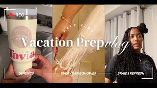 VACATION PREP VLOG | DIY GIFTS, TRY-ON HAULS, BRAIDS REFRESH