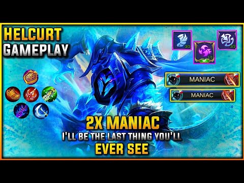BEST OF HELCURT EMBLEM AND BUILD *17 KILLS 2X MANIAC* | MOBILE LEGENDS