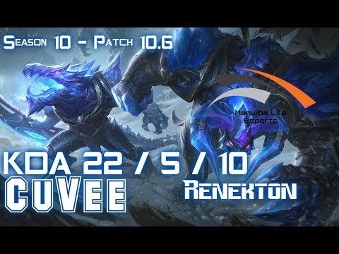 HLE CuVee RENEKTON vs WUKONG Top - Patch 10.6 KR Ranked
