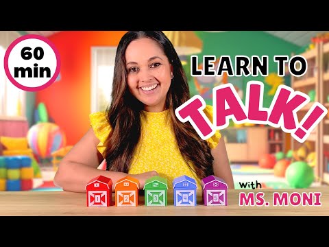 Learn To Talk | Play, Toys, Colours, Animals, Counting & New Words | Toddler Learning with Ms Moni