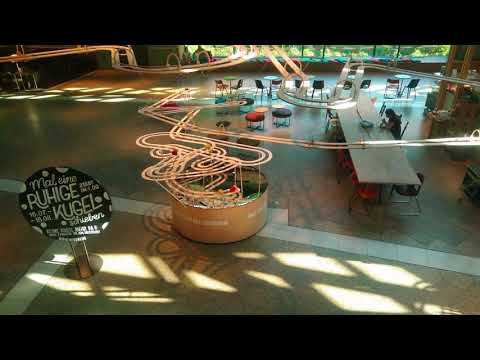 Giant rolling ball sculpture in Berlin