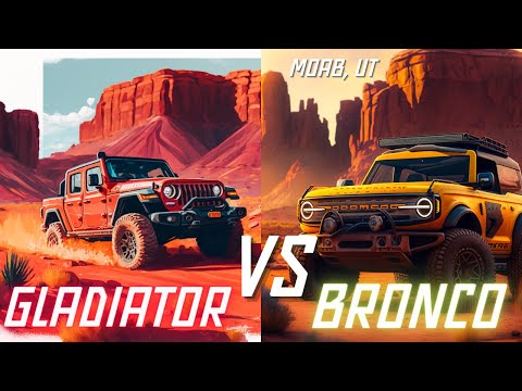 Insane Off-Road Adventure in Moab: Jeep Gladiator vs. Ford Bronco