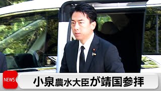 石破総理は自民党総裁として玉串料納める　閣僚では小泉農水大臣が参拝