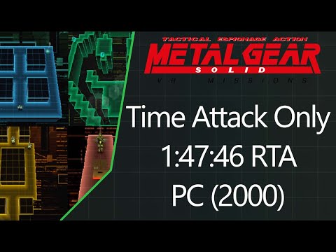 MGS: VR Missions | PC (2000) | Time Attack Only | 1:47:46 RTA
