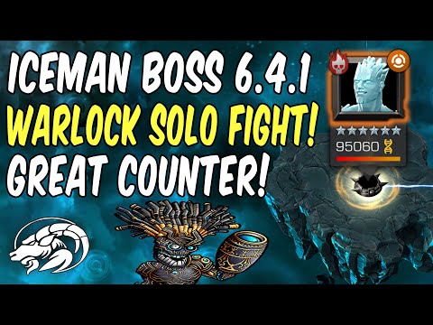 Iceman Boss Solo 6.4.1 Using Warlock 5 Star | Marvel Contest of Champions