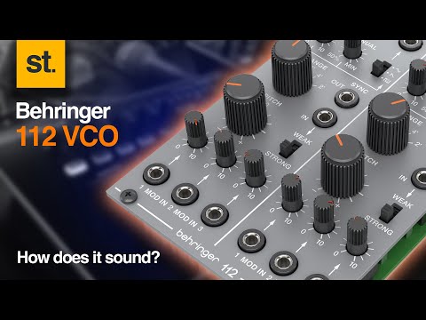 Пример звучания осциллятора Behringer 112 Dual VCO