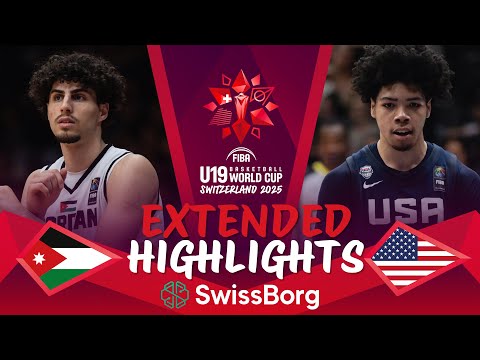 Jordan 🇯🇴 vs USA 🇺🇸 | Extended Highlights | FIBA U19 Basketball World Cup 2025