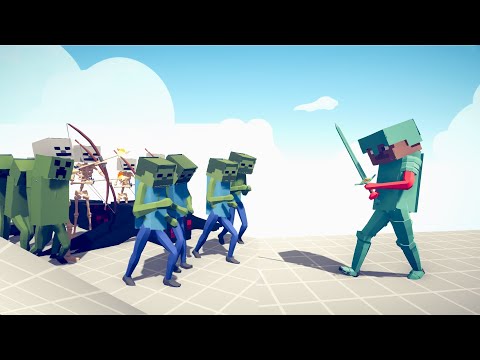 MINECRAFT STEVE Vs EVERY MOBS | TABS Totally Accurate Battle Simulator