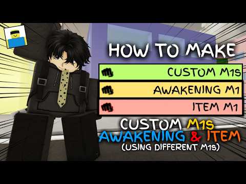 HOW TO MAKE CUSTOM AWAKENING M1s AND CUSTOM ITEM M1s IN JJS | Jujutsu Shenanigans Roblox