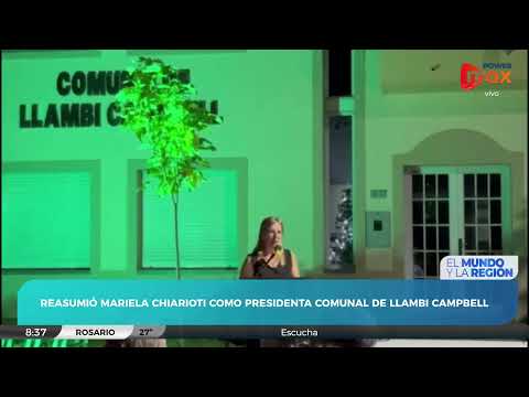 Mariela Chiarioti reasumió como Presidenta Comunal de Llambi Campbell