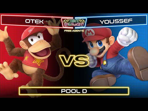 Tru4's Spotlight: Free Agents! Pool D - otek (Diddy Kong) vs. Youssef (Mario)