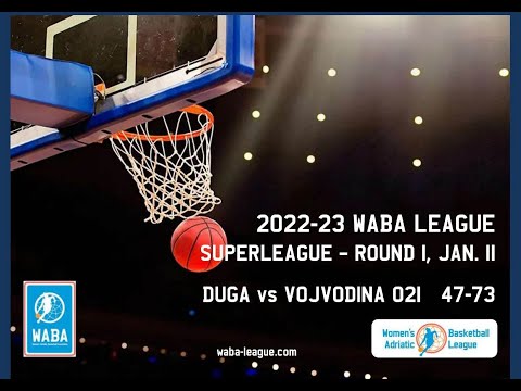 2022-23 WABA SuperLeague R1: Duga-Vojvodina 021 47-73  (11/01)