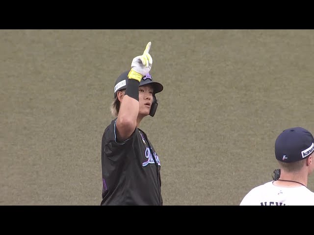 【1回裏】すぐに追いつく!! マリーンズ・山本大斗 ライトへのタイムリー2ベースヒットで同点!! 2025年7月13日 千葉ロッテマリーンズ 対 埼玉西武ライオンズ