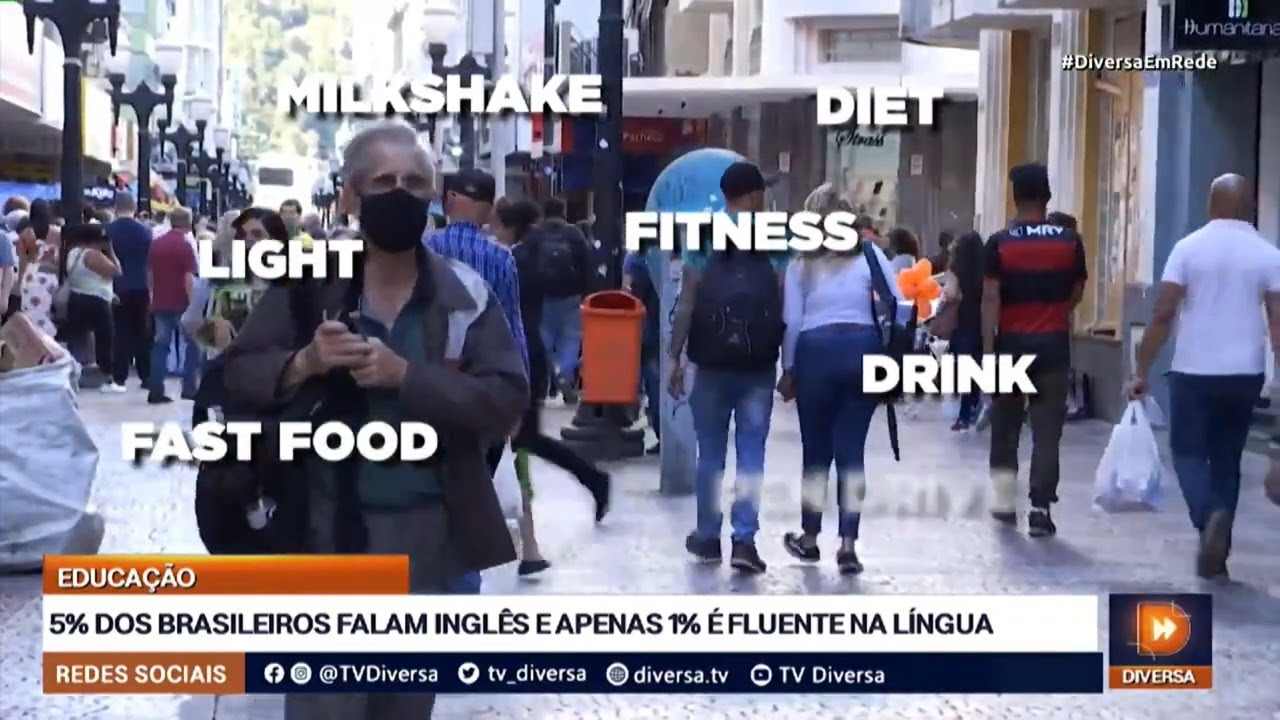 5% DOS BRASILEIROS FALAM INGLÊS E APENAS 1% É FLUENTE NA LÍNGUA - DIVERSA EM REDE (13/09/22)