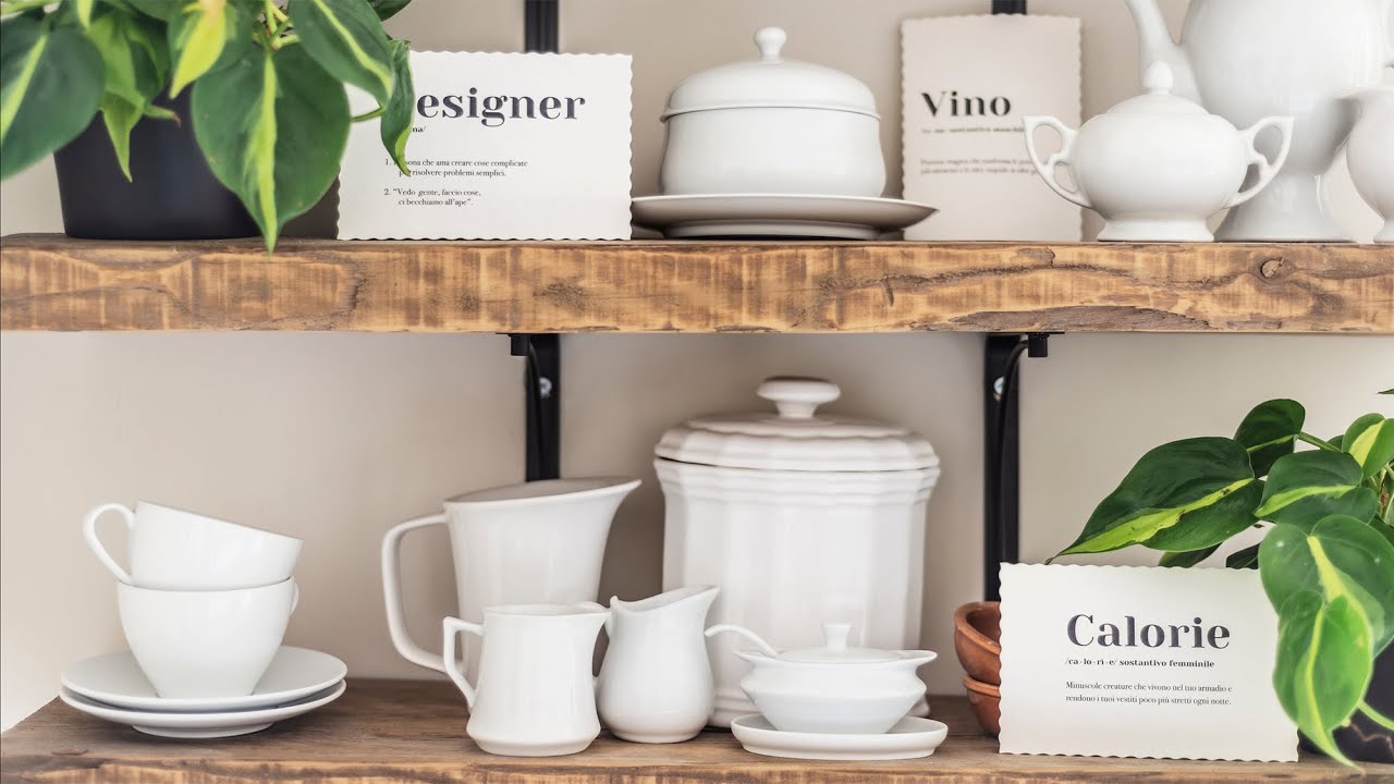 SHELVES STYLING: come ARREDARE LE MENSOLE della cucina