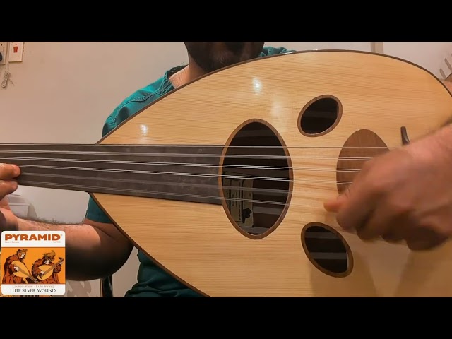 اوتار بيراميد لوت دوزان فا-فا عراقي 11 وتر نايلون + فضة ابيض