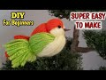 DIY With Me | Amazing Woolen Hanging Bird making idea | How to make yarn bird