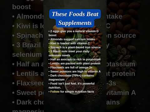10 Foods That Beat Expensive Supplements 💊➡️🥗