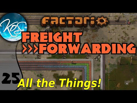 Factorio Freight Forwarding Mod 25 - POPULAR PORT - Let's Play