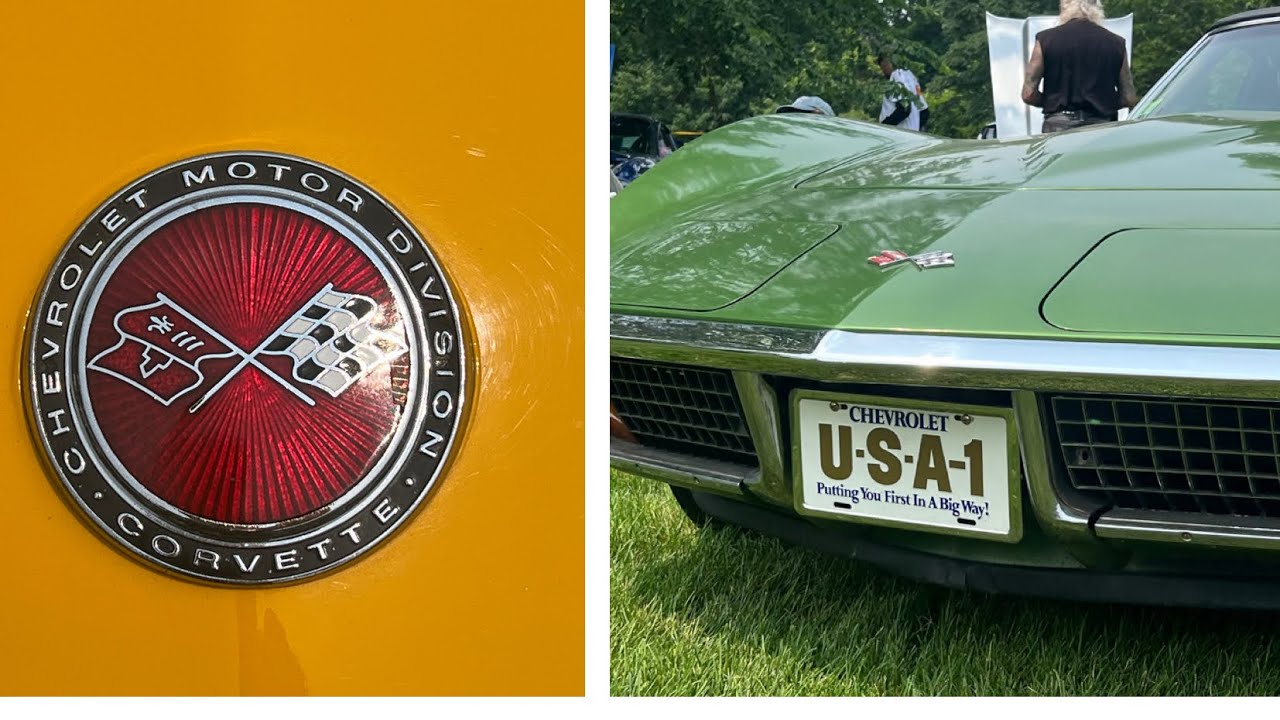 The history of all 8 generations of Corvette at Larz Anderson Corvette Day 2025.