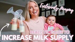 INCREASE BREASTMILK SUPPLY | EASY TIPS FROM AN EXCLUSIVELY PUMPING MOM | BRYANNAH KAY ✨