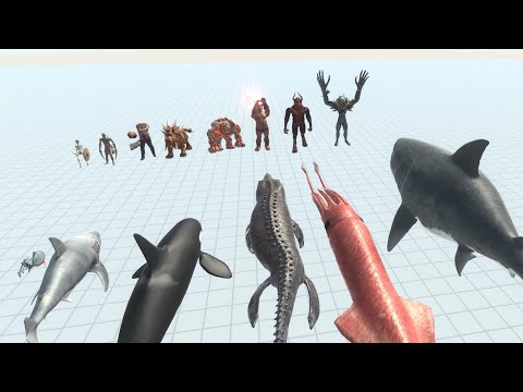 AQUATICS VS  Every Faction Animal Revolt Battle Simulator