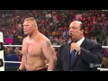 Brock Lesnar demands a WWE World Heavyweight Title rematch with Seth Rollins: Raw, March 30, 2015