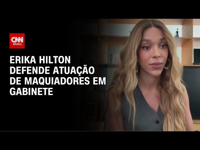 À CNN, Erika Hilton defende atuação de maquiadores em gabinete | BASTIDORES CNN