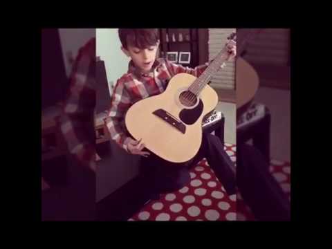 Beginner Guitar Lesson with 7 year old Ethan Fenton