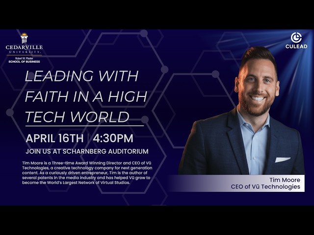 Thumbnail for video titled: Tim Moore on Faith, AI, and the Future of Virtual Production | CU Lead