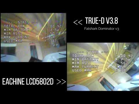 FuriousFPV True-D vs Eachine LCD5802D