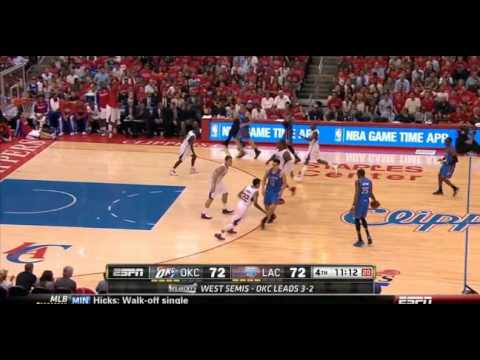 Reggie Jackson Deep 3-point Attempt