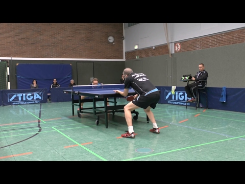 TT-VL (1-1) Senioren Meister Manfred Nieswand vs Jakob Eberhardt | Tischtennis 28.01.2017