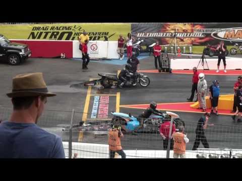 NitrolympX 2013 - Top Fuel Bike Qualifying #1