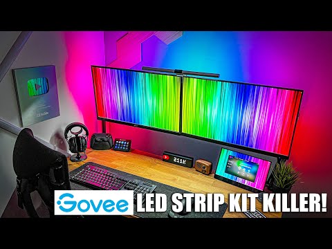 Govee LED STRIP KIT KILLER! | Lytmi Immersion Monitor Backlight Unboxing Setup Review
