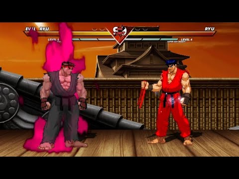 EVIL RYU vs ICE POWER RYU - VERY INCREDIBLY EXCITING FIGHT !
