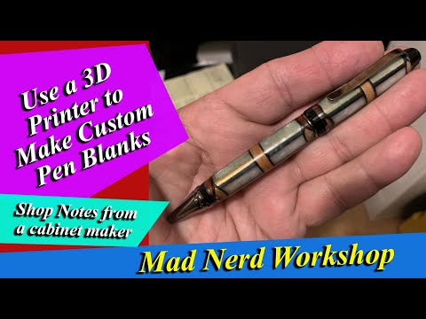 3D Pen BlanksUse a 3D Printer to make Custom Pen Blanks for Turning