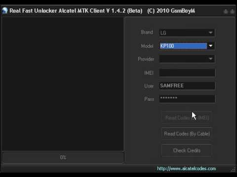comment debloquer un lg kp100