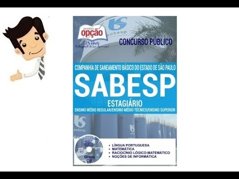 Concurso SABESP 2017 - Apostila Estagiário - Ensino Médio, Técnico e Superior
