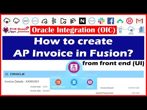How to Create a Payables Invoice in Oracle Fusion