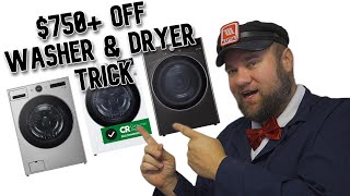 CRAZY Black Friday Trick - $750 off Washer Dryer Set - Will it Sell Out?