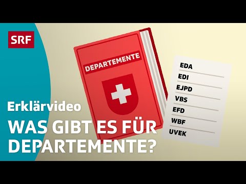 Departemente des Schweizer Bundesrats – einfach erklärt | Kindervideos | SRF Kids